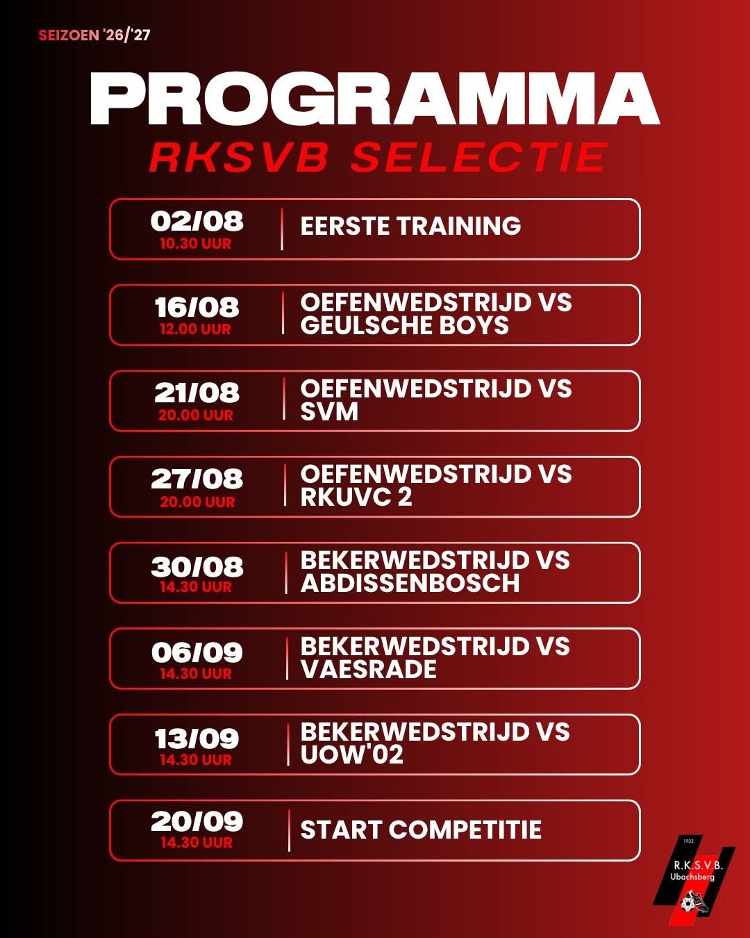 𝗣𝗥𝗢𝗚𝗥𝗔𝗠𝗠𝗔 𝗥𝗞𝗦𝗩𝗕 𝗦𝗘𝗟𝗘𝗖𝗧𝗜𝗘 ⚽️